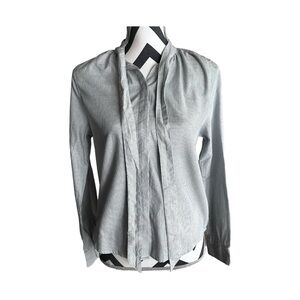 LEVI'S Women Vintage Striped Button Up Tie Neck Blouse Size Small NWT